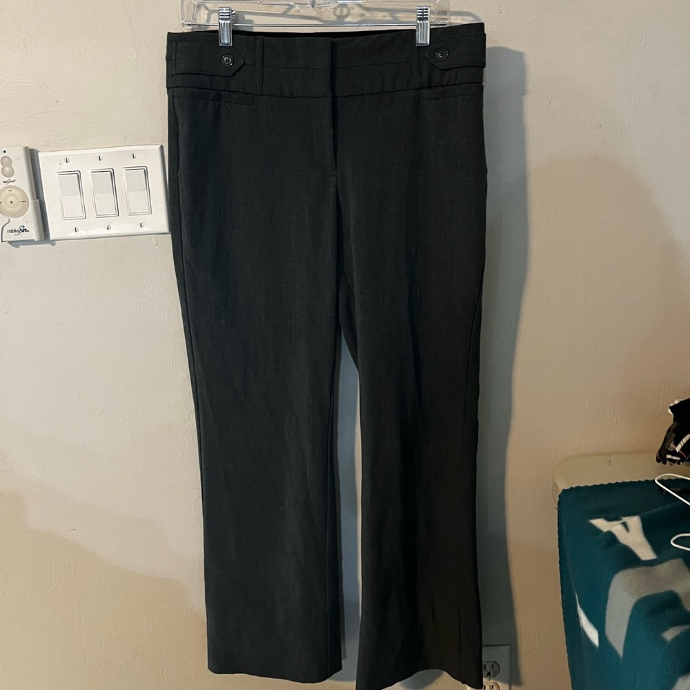 Candies - Grey Dress Pants size 9 . Stretch band and zipper / buttons